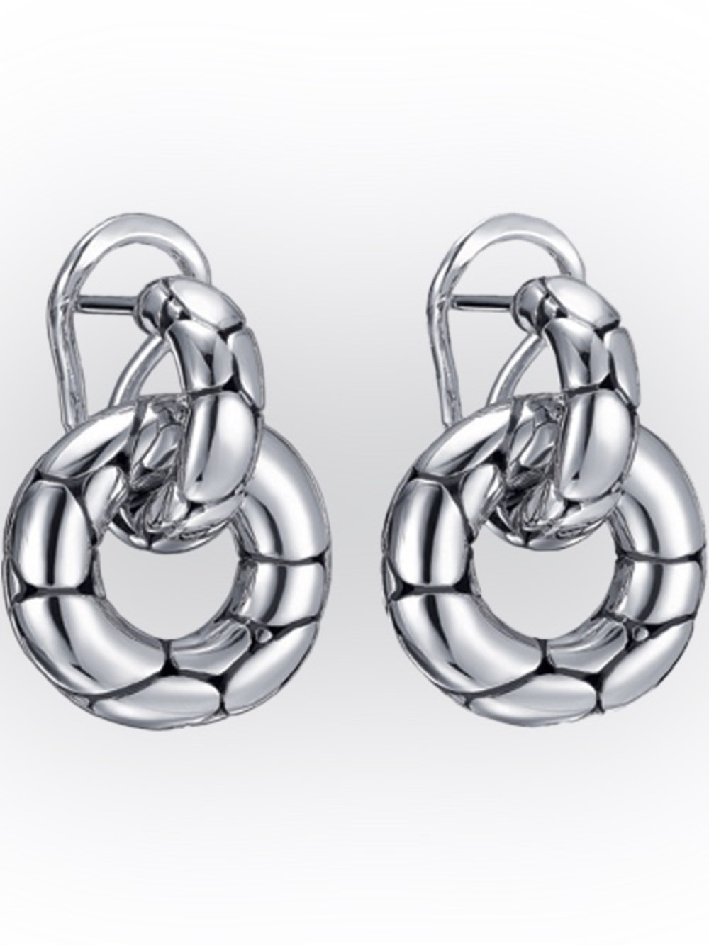 John Hardy Kali Door Knocker Sterling Silver Earrings